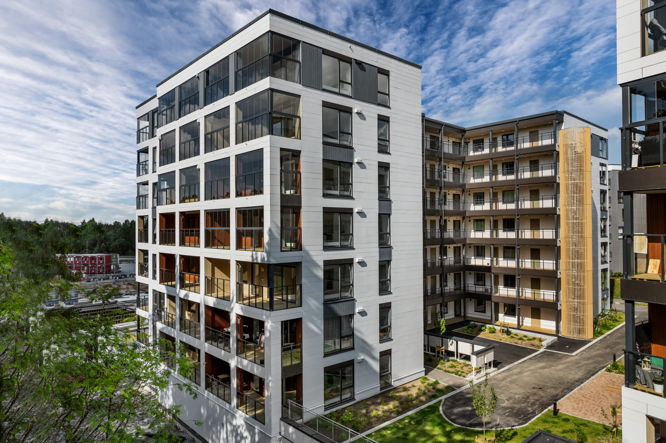 Overall Winner and Best Apartment Building of the Prefab House of the Year 2025 – Kodumaja AS, Apartment Building in Norway. Architect: Rett Hjem Arkitekter Photo: Kodumaja AS