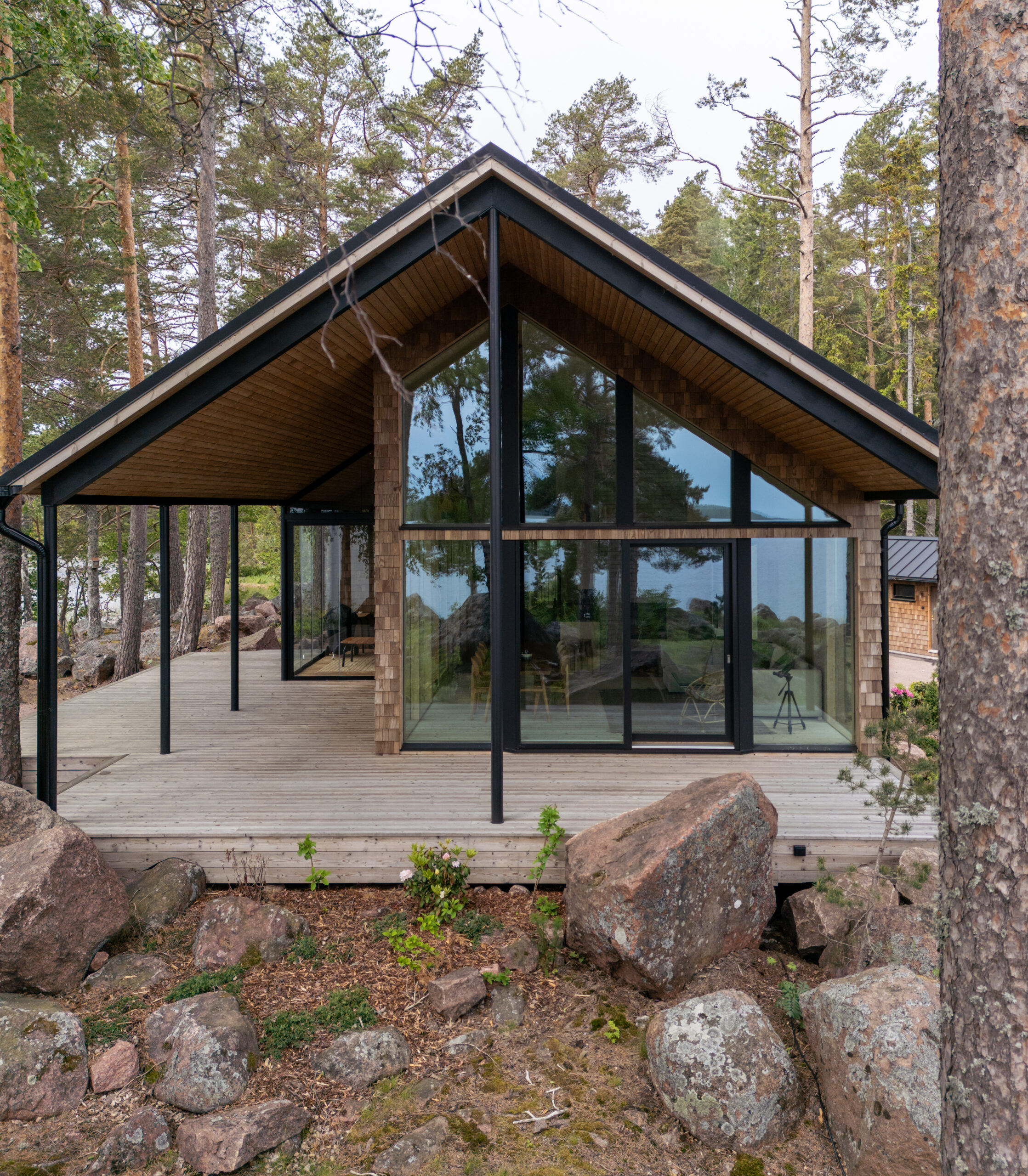 Aasta Tehasemaja 2025 konkursi “Parim eramu” võitja Finnlog OÜ – eramu Soomes. Hoone arhitekt: Arkkitehdit Sankari Oy. Foto: Finnlog OÜ