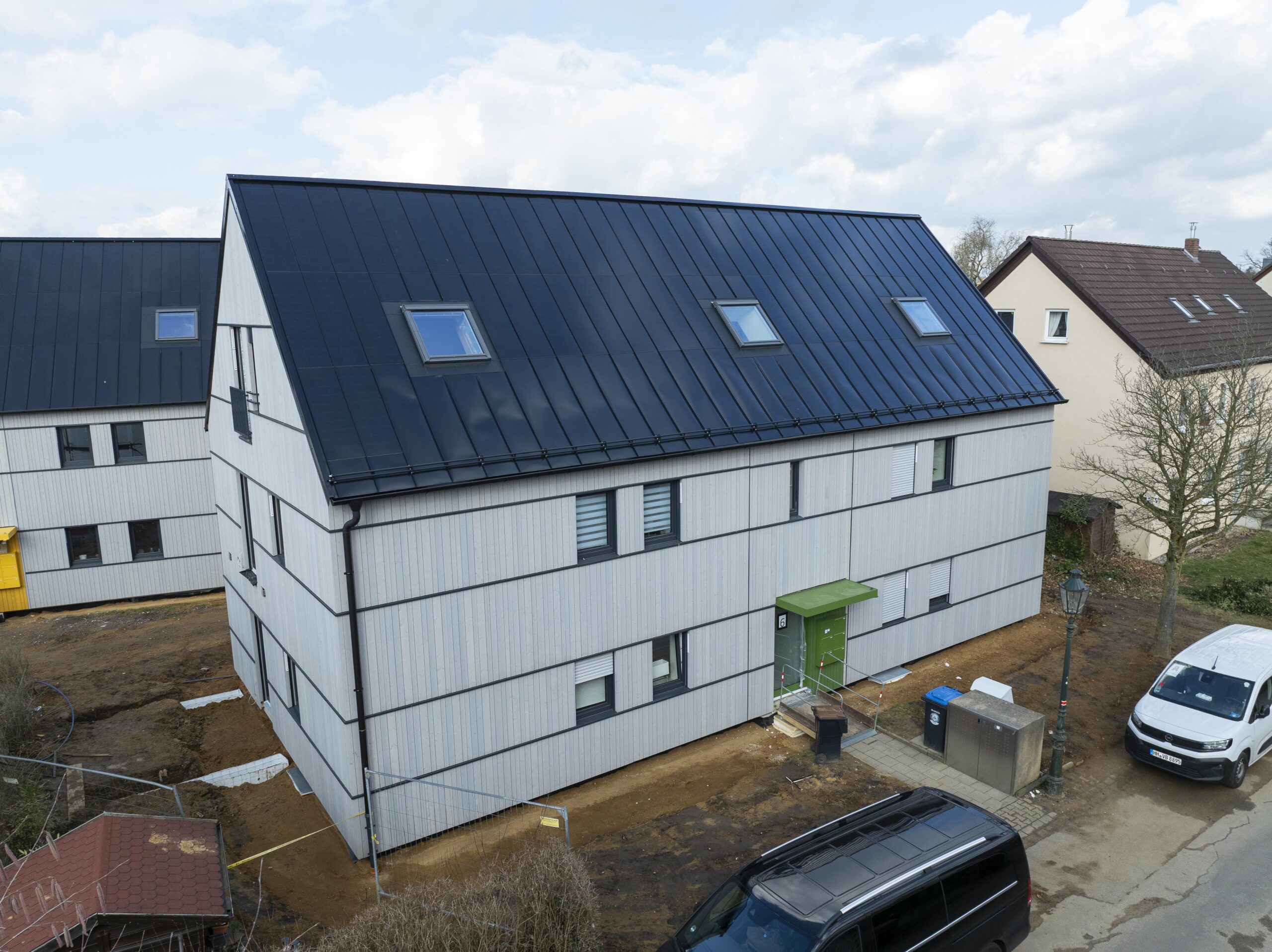 Aasta Tehasemaja 2025 - parim fassaadielementide projekt Welement AS tehaseline renoveerimine Saksamaal. Arhitekt: Renowate. Foto: Renowate