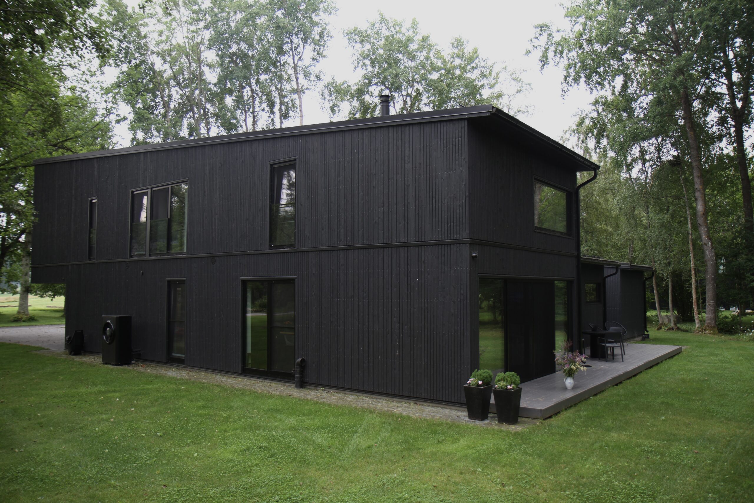 Elementmaja Jõelähtmes- Matek AS. Arhitekt: Andres Põime Foto: Matek AS, Lasita Aken AS